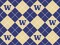 Sykel Enterprises-University of Washington Fleece Fabric-Washington Huskies Argyle Fleece Blanket Fabric-Sold by the yard